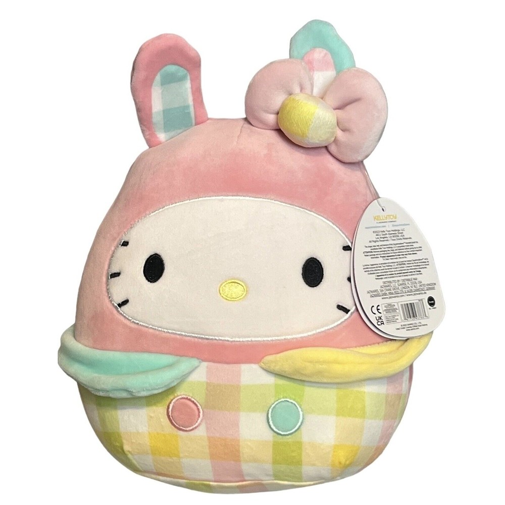 Squishmallow 10" Sanrio Hello Kitty and Friends Pastel Easter Bunny NWT